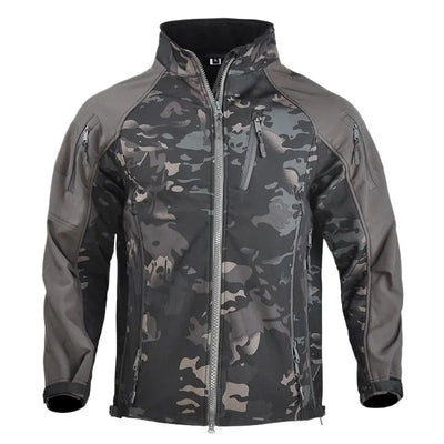Veste tactique d'extérieur chaude et souple, résistante à l'usure, coupe-vent, combinaison d'assaut, vêtements d'extérieur d'entraînement de Camping, automne et hiver MCBK / S 55-60kg