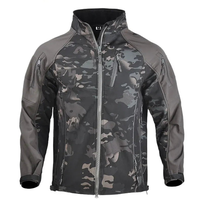 Veste tactique d'extérieur chaude et souple, résistante à l'usure, coupe-vent, combinaison d'assaut, vêtements d'extérieur d'entraînement de Camping, automne et hiver MCBK / S 55-60kg