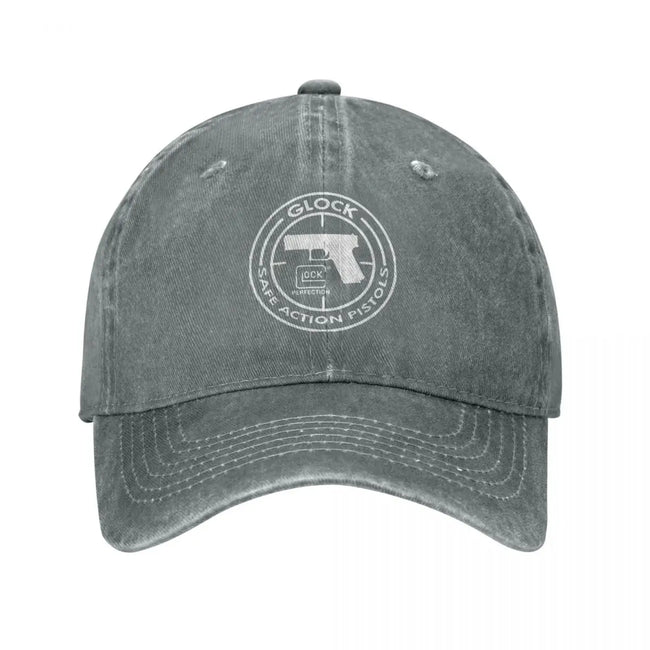 Vintage  Tactical Shooting Gun Baseball Caps Men Women Distressed Denim Washed Sun Cap Outdoor Summer Gift Hats Cap k2 / >8Y / Adjustable