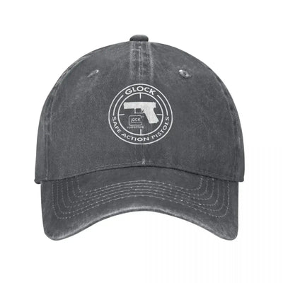 Vintage  Tactical Shooting Gun Baseball Caps Men Women Distressed Denim Washed Sun Cap Outdoor Summer Gift Hats Cap k3 / >8Y / Adjustable