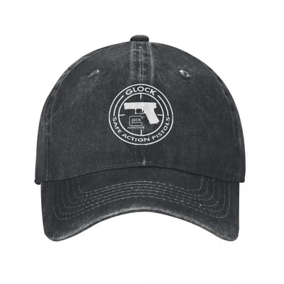 Vintage  Tactical Shooting Gun Baseball Caps Men Women Distressed Denim Washed Sun Cap Outdoor Summer Gift Hats Cap k4 / >8Y / Adjustable