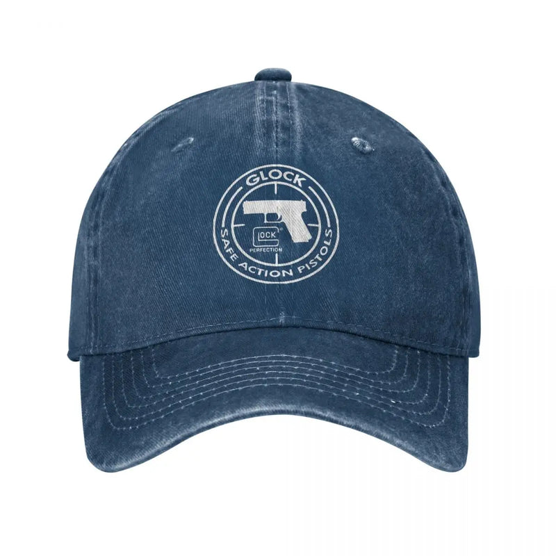 Vintage  Tactical Shooting Gun Baseball Caps Men Women Distressed Denim Washed Sun Cap Outdoor Summer Gift Hats Cap k6 / >8Y / Adjustable