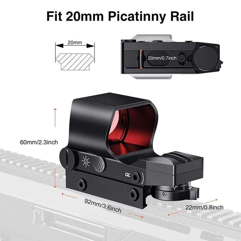 ACTION AIRSOFT 0 Viseur 1x28x40mm 4 réticule 20mm CS Force