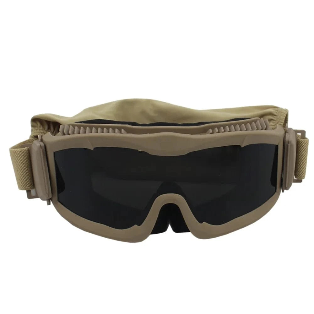 VULPO Tactical Goggles Airsoft Paintball Shooting Goggles Windproof Anti Fog Glasses Hiking Mountaineering Glasses