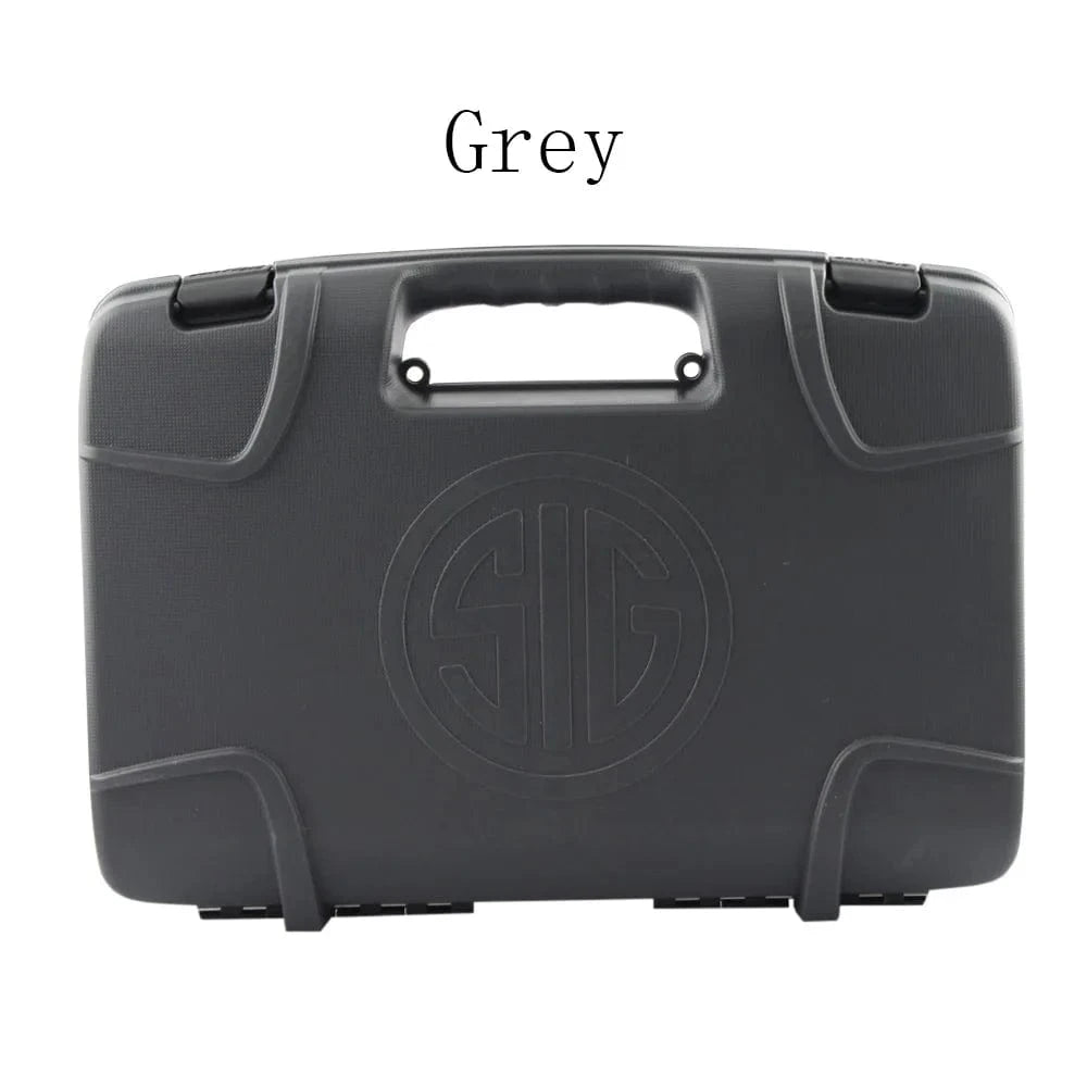 VULPO Tactical Pistol Case Handgun Storage Case Carry Box For SIG P238 P938 P365 Suitcase Hunting Paintball Accessories Grey