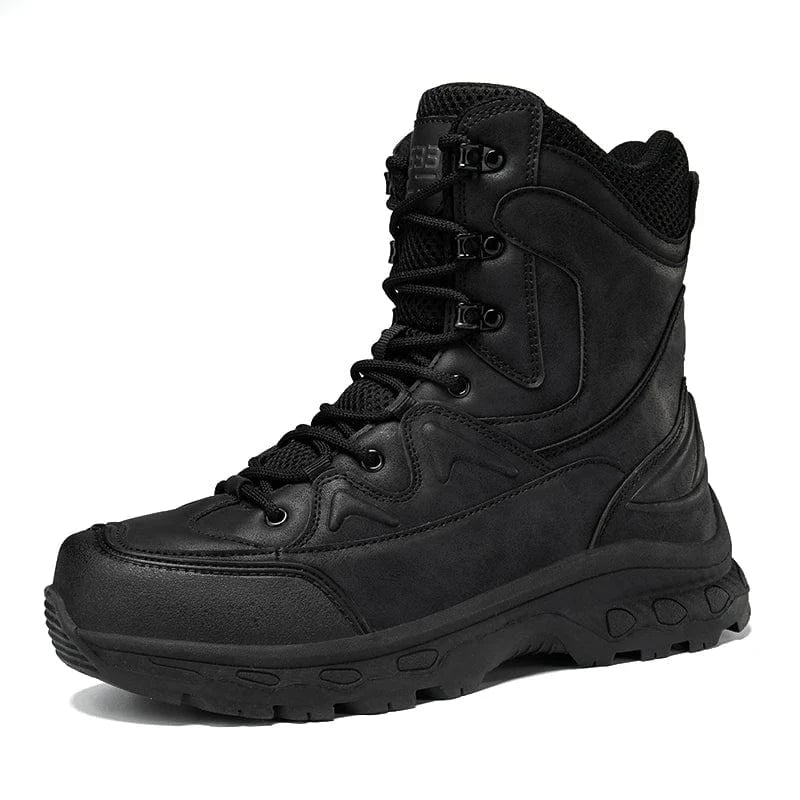 WAERTA Outdoor Men Tactical Boots High Top Desert Boots Men Tactical Boots Durable Training Shoes Sports Climbing Ankle Boots black / '47