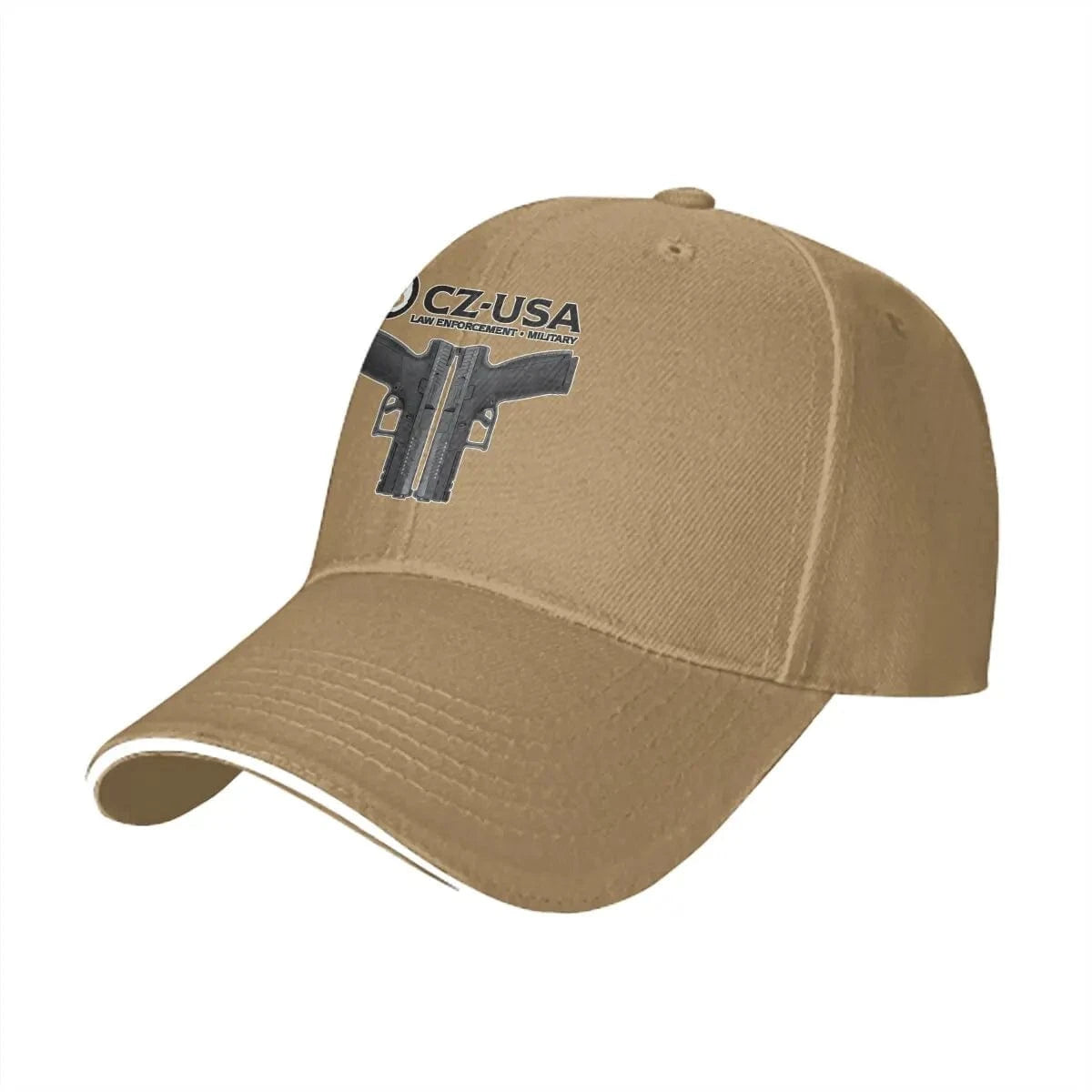 Washed Men's Baseball Cap Classic Trucker Snapback Caps Dad Hat CZ USA Gun Golf Hats