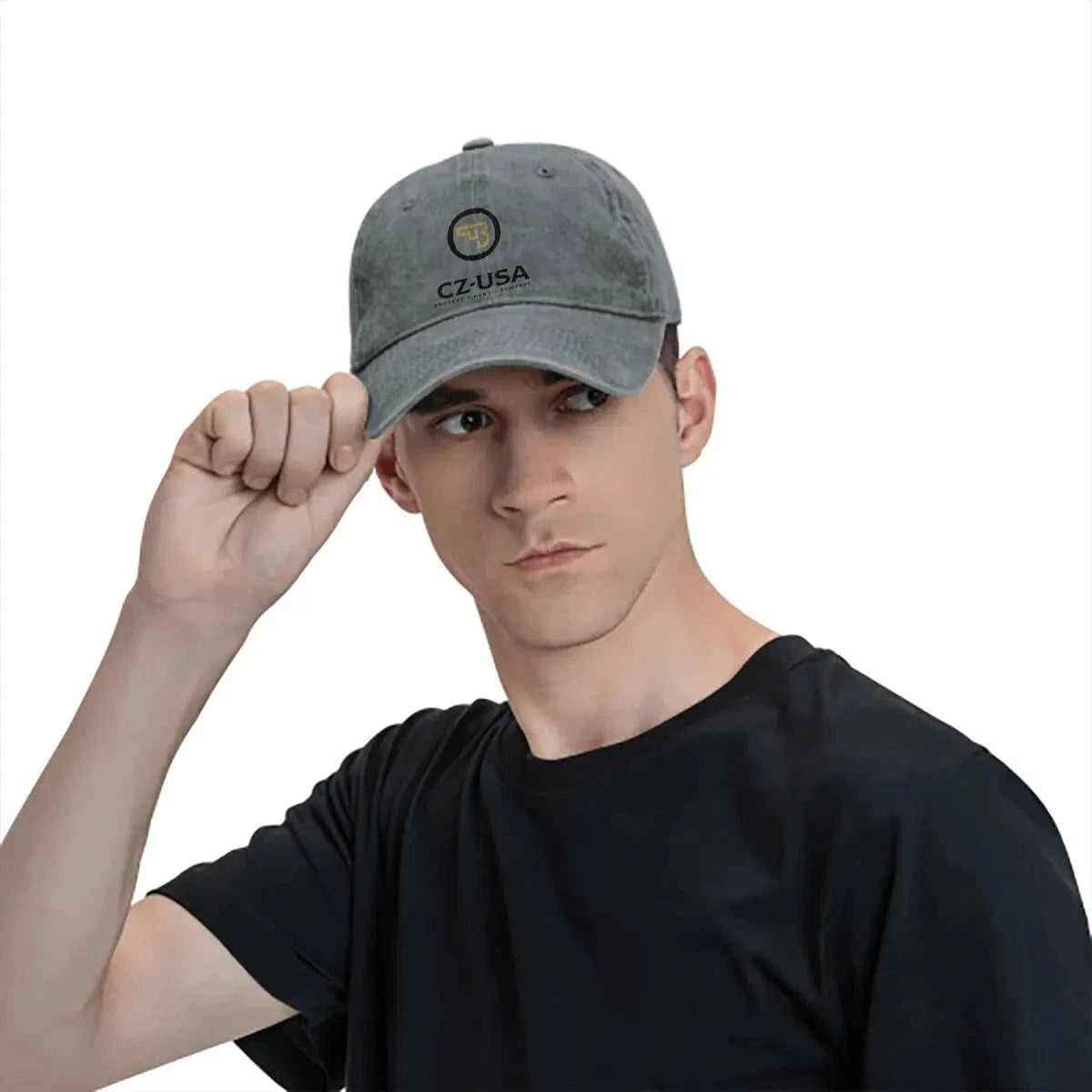 Washed Men's Baseball Cap Tacticals Trucker Snapback Caps Dad Hat CZ USA Gun Golf Hats