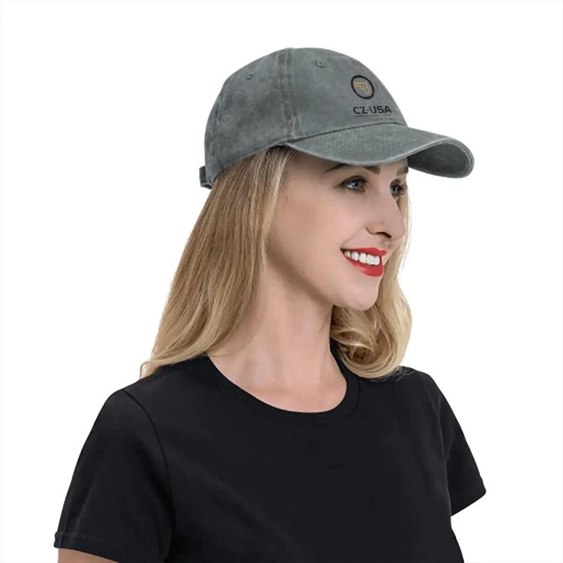 Washed Men's Baseball Cap Tacticals Trucker Snapback Caps Dad Hat CZ USA Gun Golf Hats