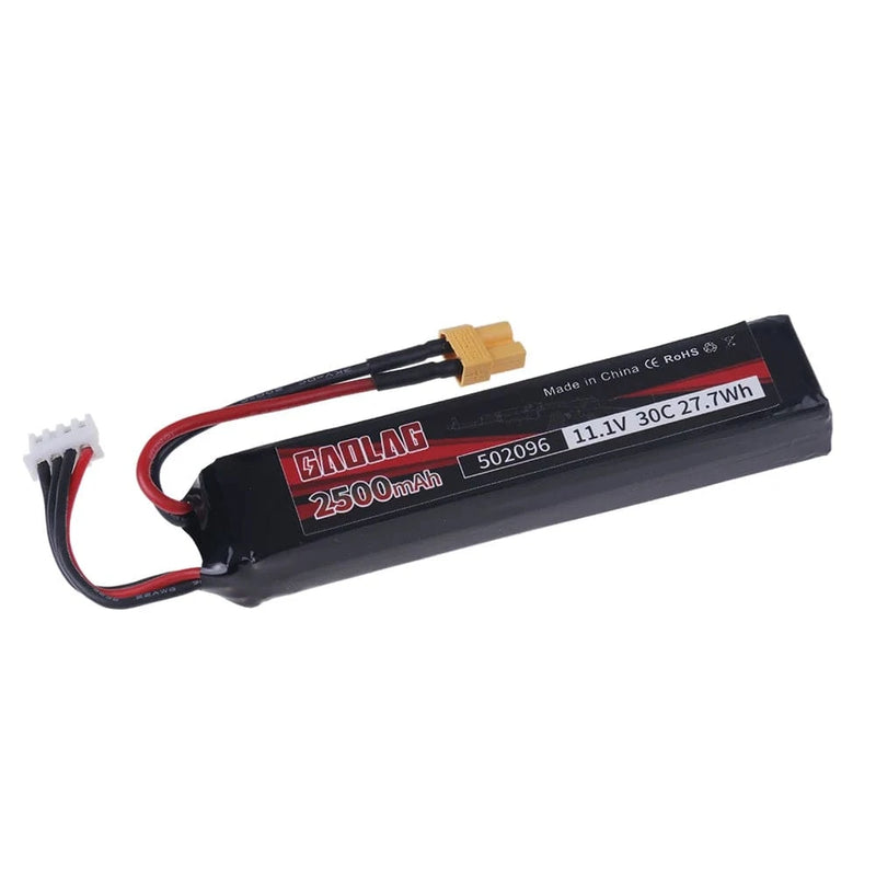 Water Gun Airsoft 11.1V 3S 2500mAh 30C 502096 LiPo battery T/Tamiya/XT30 Plug for Airsoft BB Air Pistol Electric Toys Guns Parts