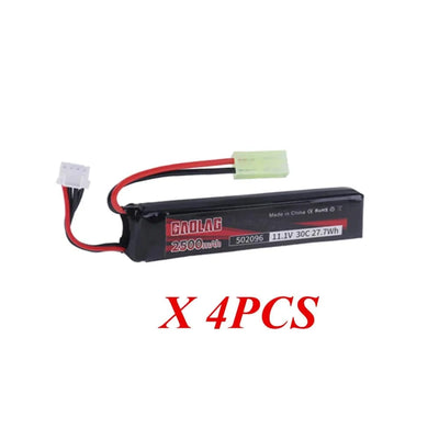 Water Gun Airsoft 11.1V 3S 2500mAh 30C 502096 LiPo battery T/Tamiya/XT30 Plug for Airsoft BB Air Pistol Electric Toys Guns Parts 4pcs mini tamiya