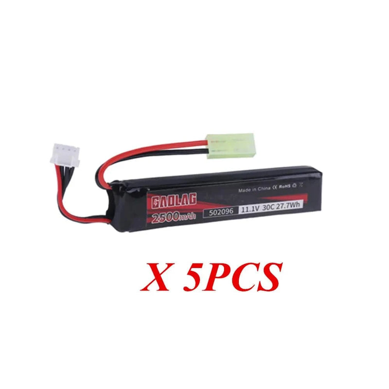 Water Gun Airsoft 11.1V 3S 2500mAh 30C 502096 LiPo battery T/Tamiya/XT30 Plug for Airsoft BB Air Pistol Electric Toys Guns Parts 5pcs mini tamiya