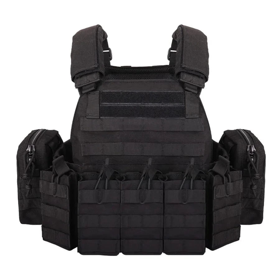 YAKEDA Equipment Vest and Five Piece Bag Training Vest Black