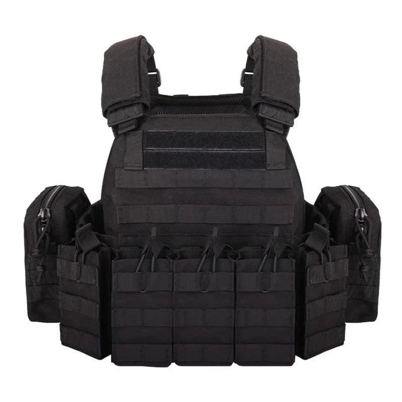 YAKEDA Equipment Vest and Five Piece Bag Training Vest Black