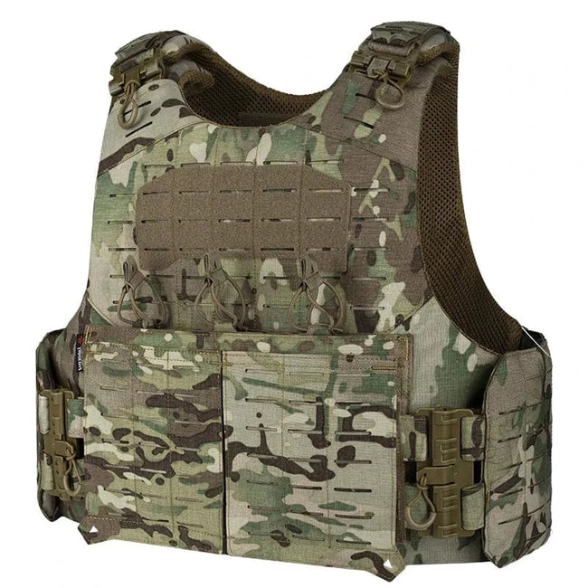 YAKEDA Tactical Vest New Tactical Vest Nylon One-click Quick Release Cutting PALS System Multi-functional Protective Vest