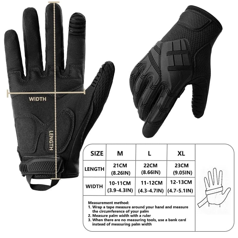 YANBIGUO Tactical Gloves for Men,Touchscreen Motorcycle Gloves with Soft Shell&Palm Pad for Cycling Hunting Camping Climbing