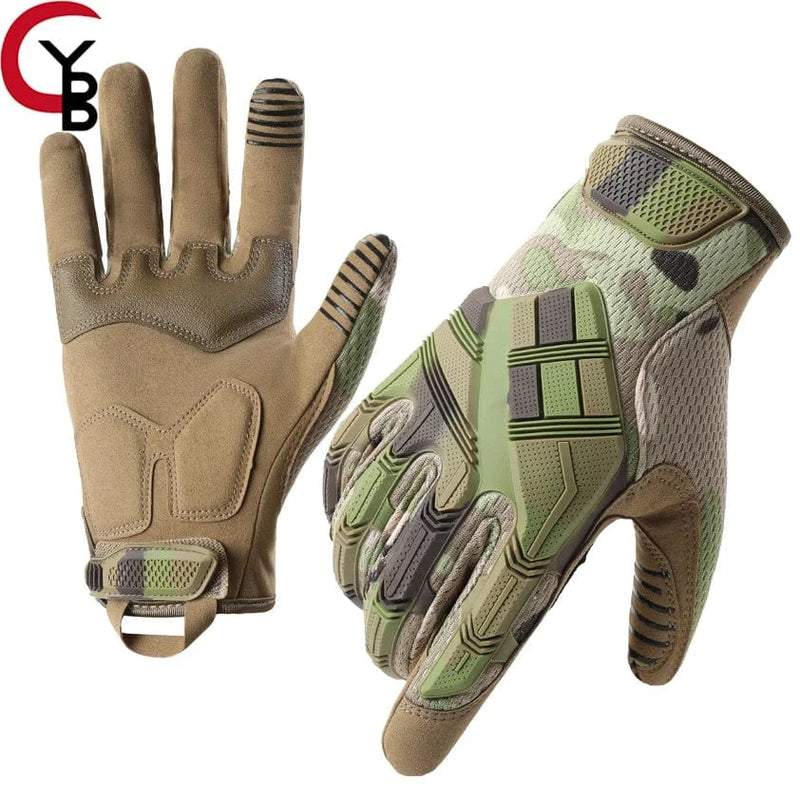 YANBIGUO Tactical Gloves for Men,Touchscreen Motorcycle Gloves with Soft Shell&Palm Pad for Cycling Hunting Camping Climbing