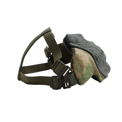 ZLang Tactical Training Half Face Mask for Outdoor Sports Combat Training Military Guard Factical Horror Skull Facemask for Man