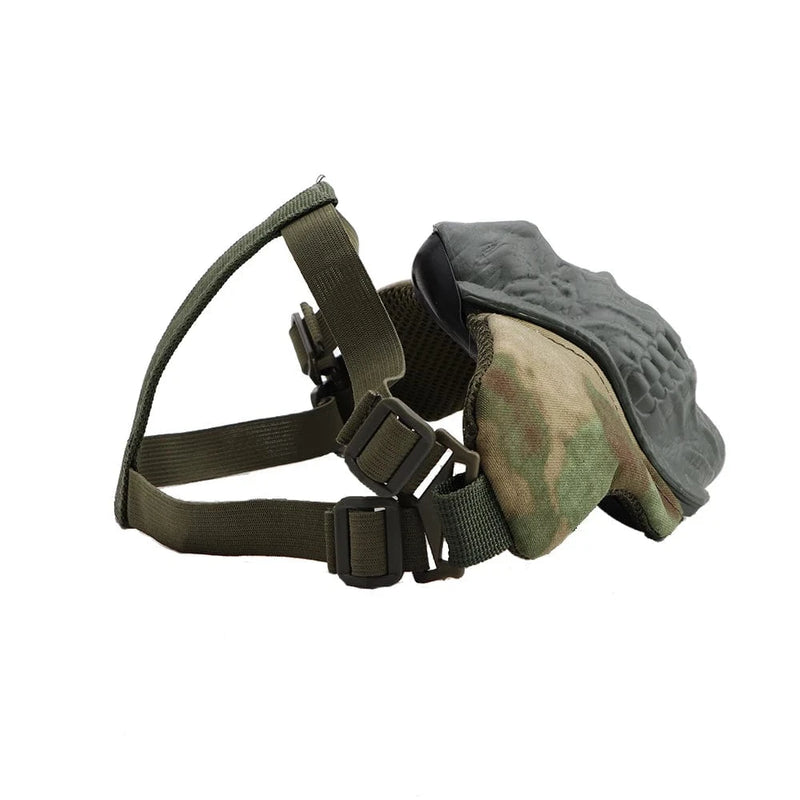 ZLang Tactical Training Half Face Mask for Outdoor Sports Combat Training Military Guard Factical Horror Skull Facemask for Man
