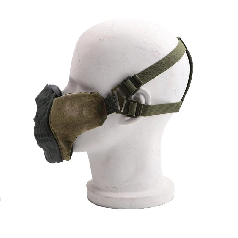 ZLang Tactical Training Half Face Mask for Outdoor Sports Combat Training Military Guard Factical Horror Skull Facemask for Man