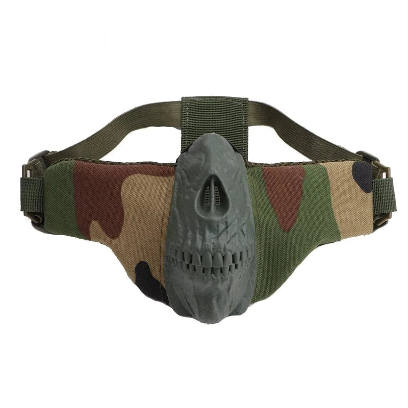ZLang Tactical Training Half Face Mask for Outdoor Sports Combat Training Military Guard Factical Horror Skull Facemask for Man WL / CHINA