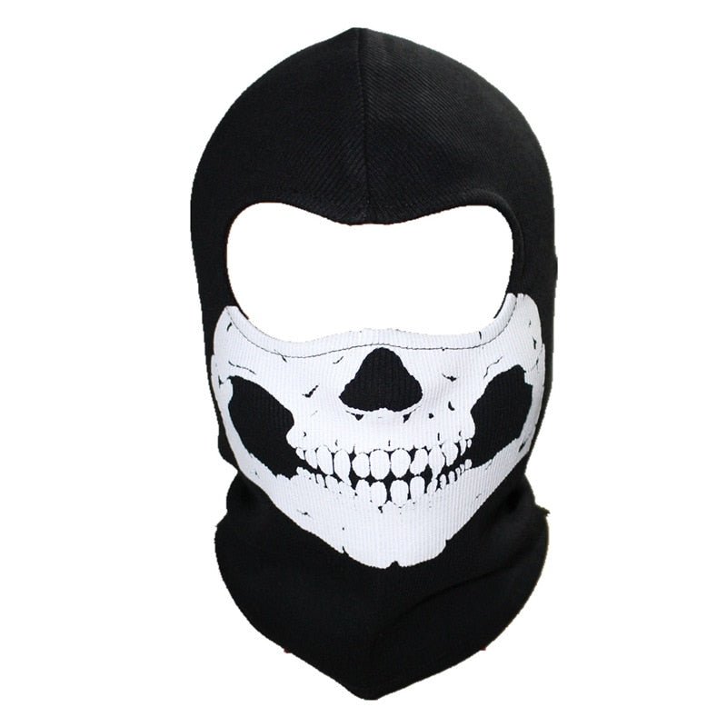 Cagoule squelette Skull Warmly noir - ACTION AIRSOFT