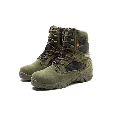 Chaussures militaire cuir Delta Factory vert - ACTION AIRSOFT