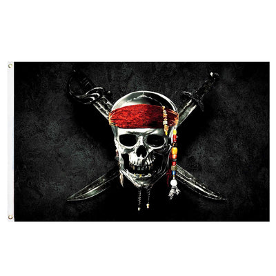 Drapeau Pirate Jolly Rogers 60-150cm - ACTION AIRSOFT