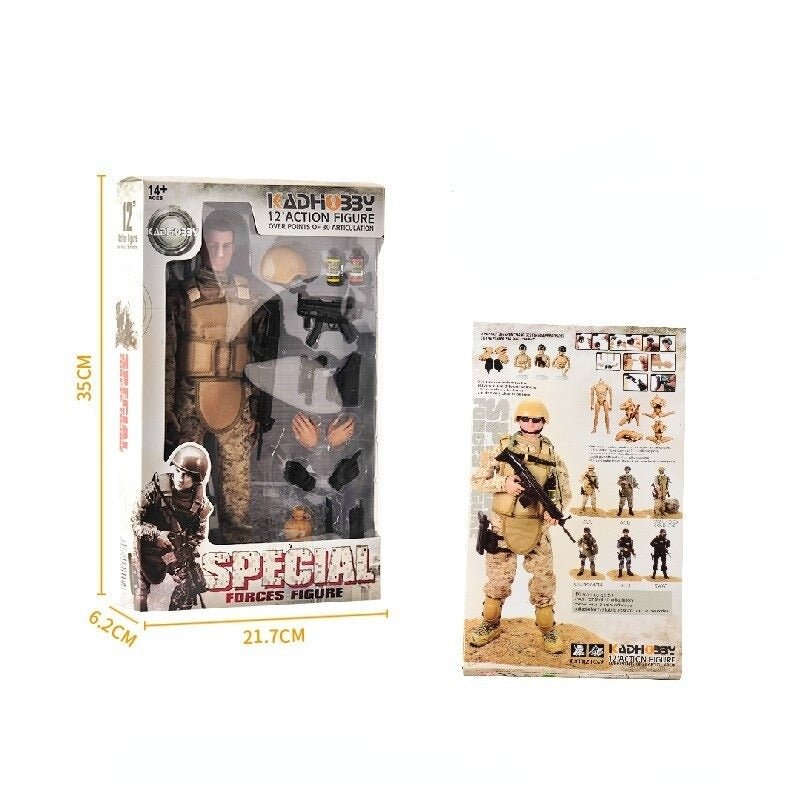 Figurine soldat 12 " 1/6 30 articulations mobiles - ACTION AIRSOFT