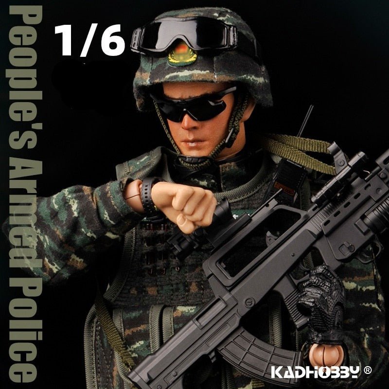 Figurines soldat SWAT PVC multi-articulations - ACTION AIRSOFT