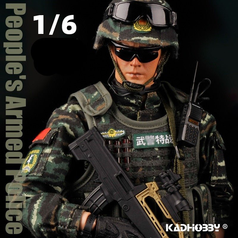 Figurines soldat SWAT PVC multi-articulations - ACTION AIRSOFT
