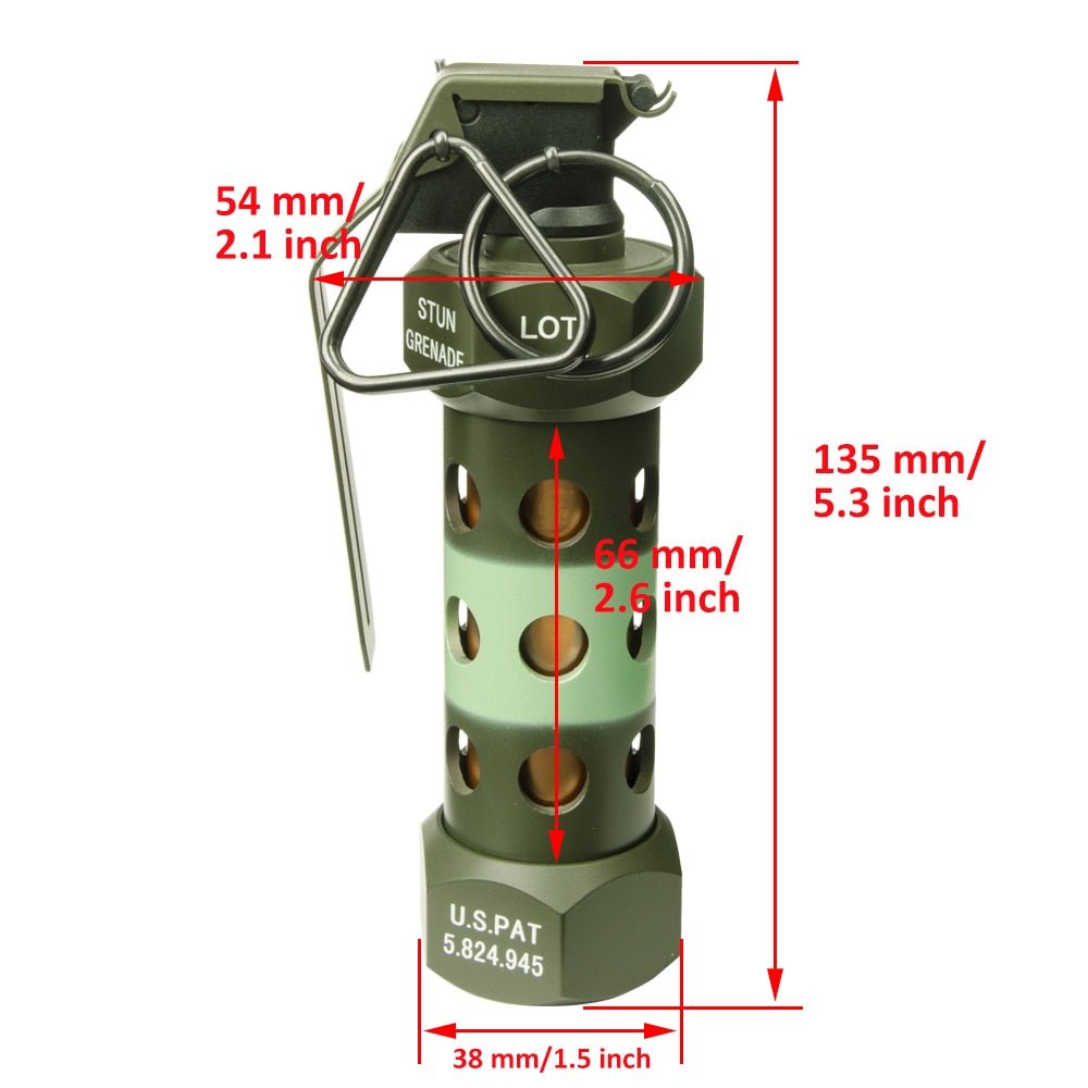 Grenade factice M84 en métal tactique CS EMGear - ACTION AIRSOFT