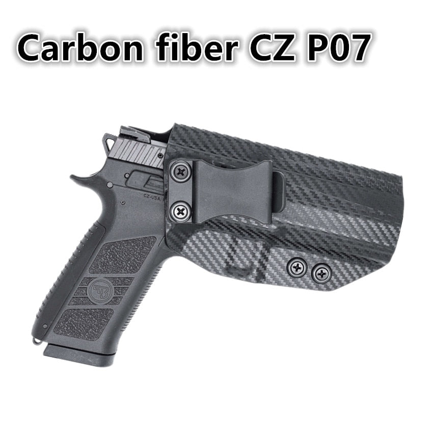 Holster Kydex IWB en fibre de carbone pour CZ P07 P09 P10 C F SC sub compact - ACTION AIRSOFT