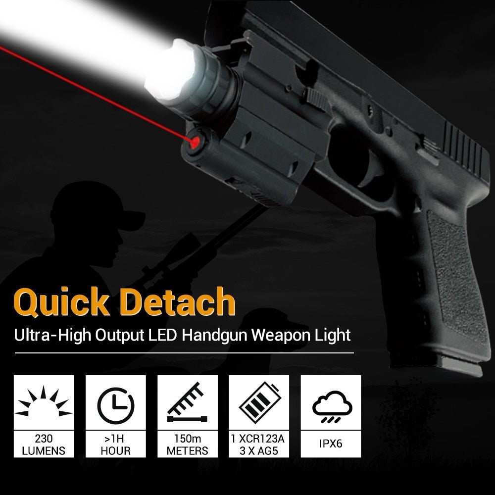 Lampe laser pistolet LED point rouge AIRSSON - ACTION AIRSOFT