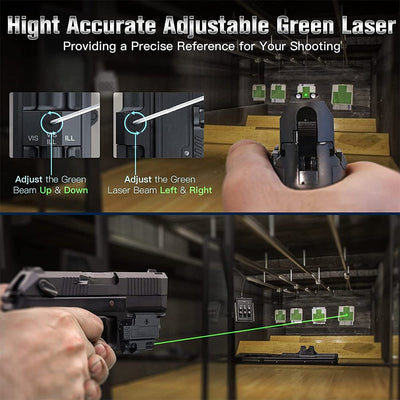 Lampe laser pistolet USB 800 Lumens ARSSON - ACTION AIRSOFT