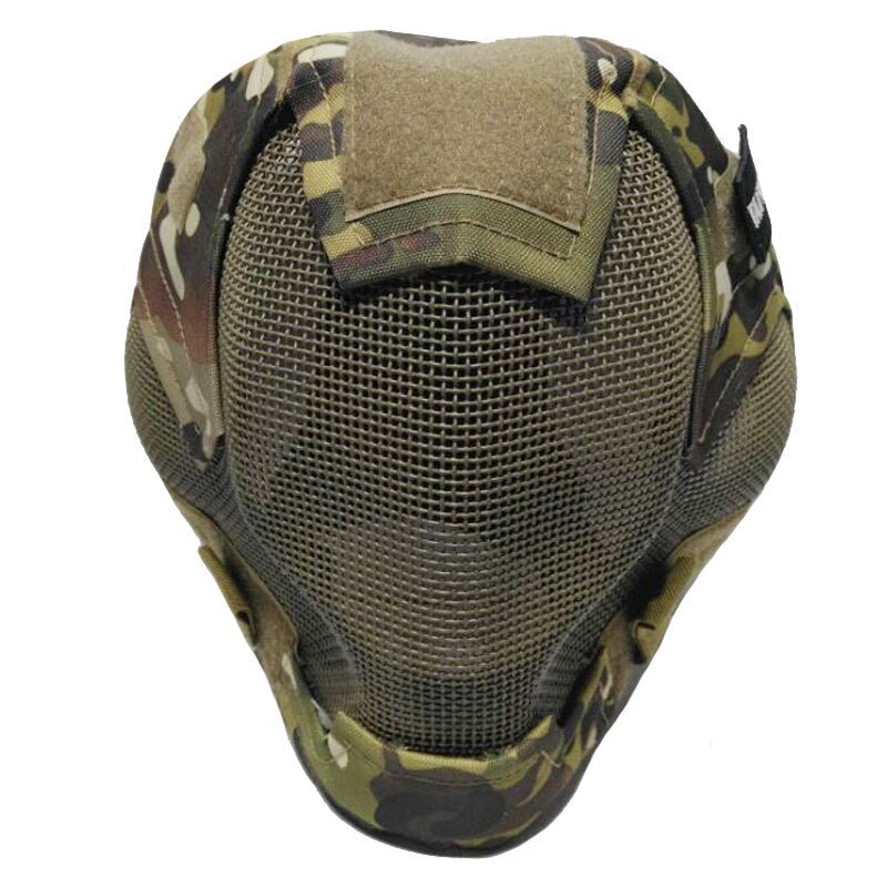 Masque protection facial complet Airsoft grille acier V6 - ACTION AIRSOFT