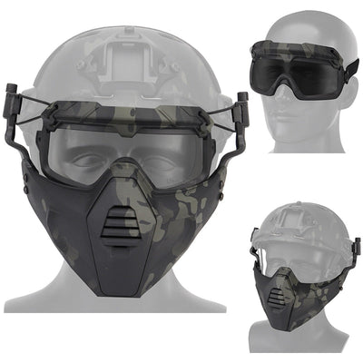 Masque tactique protection Airsoft avec lunette - ACTION AIRSOFT