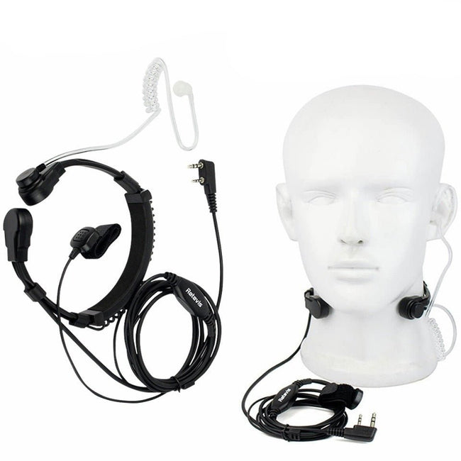 Microphone casque PTT talkie walkie Kenwood, TYT, Baofeng UV-5R RT5R H777 RT7 RT22 - ACTION AIRSOFT