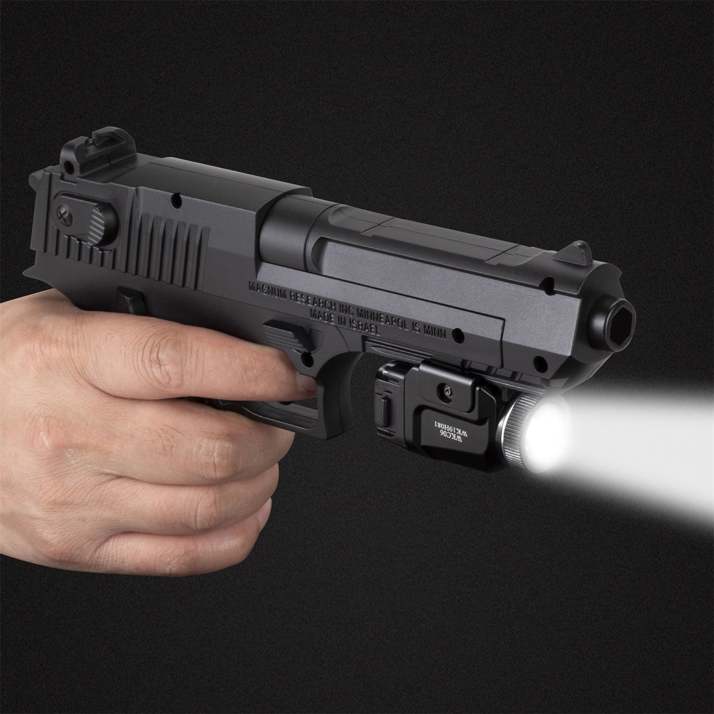 Mini lampe de poche pistolet WKC06 Cree XPL batterie CR123A 500 Lm - ACTION AIRSOFT