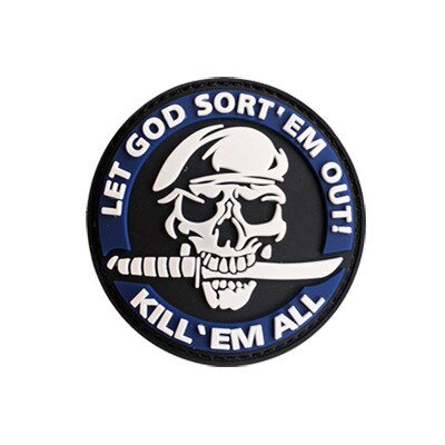 Patch lumineux PVC crochet militaire Swat OPS - ACTION AIRSOFT